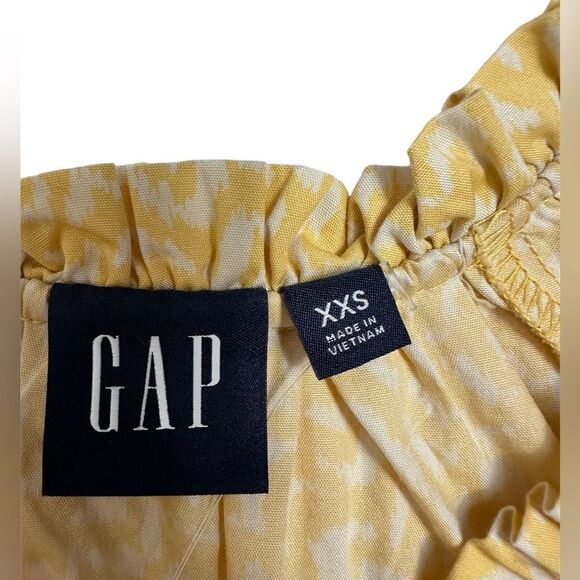 GAP Printed Tie-Front Flutter Sleeve Dress SIZE XXS - Picture 10 of 12